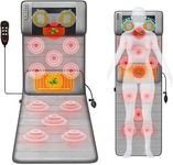 BLURISM Body Massage Mat Massage Therapy Mat Full Body Massager Mat Shiatsu Massage Mat Electric Massage MatHeat Massage Mat Acupressure Massage Matsue Massage Mat Vibrating Massage