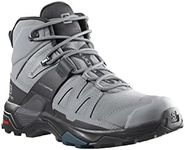 Salomon X Ultra 4 Mid GTX Hiking Shoe - Women's Quarry/Black/Legion Blue, Quarry/Black/Legion Blue, 7.5