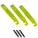 BBB Cycling Easy Lift 3-Piece Tire Lever Kit for Bikes,Neon Yellow