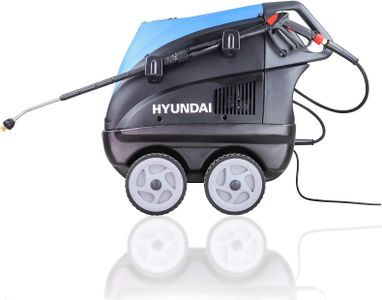 Hyundai 2600 PSI Hot Water Pressure Washer – 6.3kW 3-Phase Electric, Portable, Blue