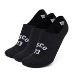 Levi's LS403 Men's Cotton Stretch No Show Non Terry Silicon Anti Slip Socks (Pack of 3)