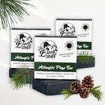 The Black Stuff Pine Tar Soap - Mens Bar Soap Made with Pine Tar, Organic Ingredients and Essential Oils - Handmade Cold Process Body Soap for Men - Moisturizing and Cleansing Bath Soap (3 Packs)