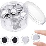 45 Pieces Whiteboard Magnets Round Refrigerator Magnets Dry Board Mini Fridge Magnet Teacher Supplies for Home Schools Offices (Clear,3 cm)