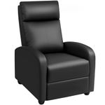 Rankok Recliner Chair Modern PU Leather Reclining Chair Ergonomic Adjustable Recliner for Living Room Home Theater Seating Single Sofa