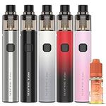 Innokin Sceptre Tube Kit – 20W Vape Kit - 1300mAh Vape Pod Kit with Slide Top Fill 2ml Refillable Pod Style Tank Dual Power MTL E Cigarette With 10ml No Nicotine E Liquid (Grey)