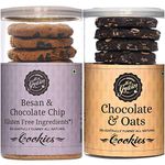 Hey Grain Cookies Home Combo-1(Chocolate And Oats Cookies Besan & Chocolate Chips Cookies),200 Grams