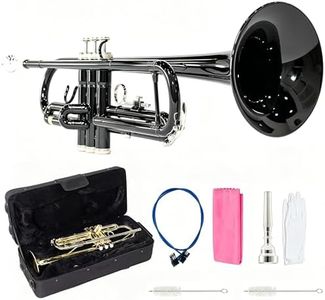 LeSage Student Trumpets Standard Bb Brass Trumpet for Beginner Black Trumpet b Flat with 7c Mouthpiece