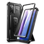 Dexnor for Samsung Note 20 Case, [Built in Screen Protector and Kickstand] Heavy Duty Military Grade Protection Shockproof Protective Cover for Samsung Note 20 - Black