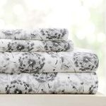 Linen Market 4 Piece Queen Bedding Sheet Set (Gray Floral) - Sleep Better Than Ever with These Ultra-Soft & Cooling Bed Sheets for Your Queen Size Bed - Deep Pocket Fits 16" Mattress