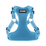 Voyager Step-In Flex Dog Harness - All Weather Mesh, Step In Adjustable Harness for Small and Medium Dogs by Best Pet Supplies - Baby Blue, Small