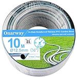 Onarway Standard Garden Hose pipe 1/2” (ID 12.5mm) 10m Length No Kink Reinforced Thicken PVC Garden Hosepipes