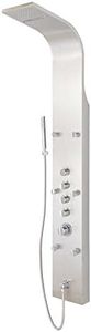 Signature Hardware 413221 Novi Thermostatic Stainless Steel Shower Panel with Hand Shower and Six Bodysprays