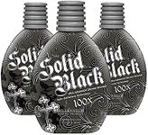 Millennium Tanning Solid Black 100X Indoor Tanning Lotion for Tanning Beds,13.5 Fluid Ounces, 3-pack