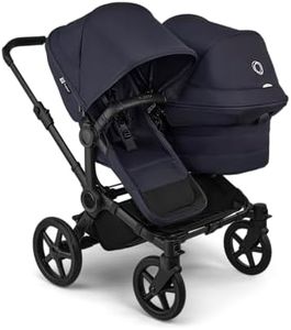 Bugaboo Donkey 6 Double Side-by-Side All Terrain Stroller and Sibling Seat - Deep Indigo