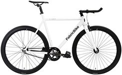 FabricBike Light - Fixed Gear Bike, Single Speed Bicycle, Aluminium Frame and Fork, Wheels 28", 4 Colours, 3 Sizes, 9.45 kg approx (Light Pearl White, M-54cm)