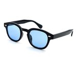 KISS kisseyewear | Glasses mod. DEPP ICONIC - sunglasses - Moscot style - BLACK/Blue