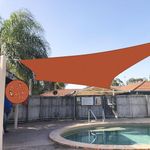 Husawka Sun Shade Sail Waterproof 10'×13' Terra Cotta,UV Block Canopy,Sun Shade Waterproof,Shade Cloth for Outdoor Pergola Deck Patio Backyard,Customized Size