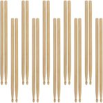 MUKLEI 48 Pieces 24 Pairs 5A Drumsticks, Wood Tip Drum Sticks Maple Wooden Drum Sticks Drum Set, Percussion Accessories for Drummer or Beginner