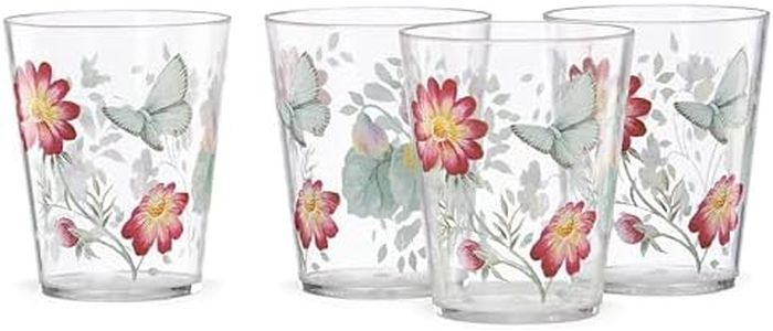 Lenox Acrylic Butterfly Meadow 4-Piece Dof Set, 1.10 LB, Multi