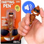 Farting Poop Pen - 7 Funny Sounds - Funny Poop Gifts, Great Kids Party Supplies, Hilarious Pens for Coworkers & Work Gifts, Gifts for Kids, Fun Pens for Kids, Pranks for Kids, Funny Office Gifts