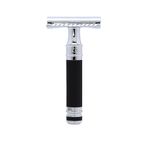 Edwin Jagger Des86rcamzbl Double Edge Safety Razor, Black