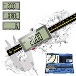 Digital Caliper,ACEMETER 0-6" Vernier Calipers Measuring Tool-Electronic Micrometer with Large LCD Screen,Metal Metric Measure Caliper for Engineer Carpenter,Auto-Off Feature,Inch/Fraction/Millimeter