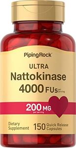 Piping Rock Nattokinase 4000 FU | 150 Capsules | 200mg Supplement | Non-GMO, Gluten Free