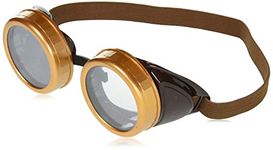 Forum Novelties Steampunk Costume Goggles, Brown, One Size