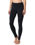 BALEAF Women's Fleece Lined Leggings Thermal Winter Warm Yoga Snow Ski Pants High Waisted Tights Black-01 XL