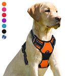 BARKBAY Dog Harness No-Pull Pet Harness Adjustable Outdoor Pet Vest Front Clip Heavy Duty 3M Reflective Oxford Material Vest for Dogs Easy Control for Small Medium Large Dogs