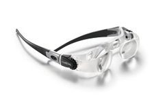 Eschenbach Optik MaxDetail magnifying glasses for demanding detailed work with 2X magnification diopter compensation up to ±3 dpt, incl. hard foam case, color - dark gray