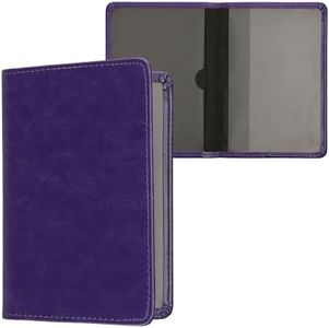 kwmobile Registration and Insurance Holder - Car Document Holder for Vehicle Documents and Cards - PU Leather - Pale Iris