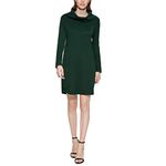 Vince Camuto Womens Cowl Neck Knee Length Sweaterdress, Hunter, XL