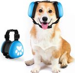 Dog Ear Muffs Noise Protection, Dog Earmuffs 29dB Dog Headphones Noise Cancelling Ear Muffs for Dog Hearing Protection, Sound Proof for Fireworks Thunders Relief Anxiety（Blue,M）