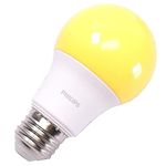 Philips 463257 LED 60-Watt A19 Yellow Non-Dimmable Bulb, Bug Light