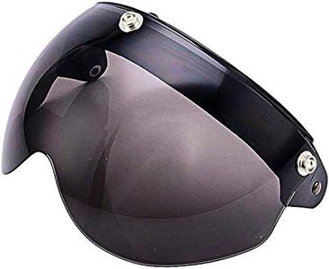 3-Snap Visor Lens Shield for Motorcycle Helmets Flip Up Down (Smoke)