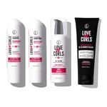 Love Ur Curls - LUS Ultra Curl Defining Set for Curly Hair - Shampoo & Conditioner with All in One Curl Cream Styler & Irish Sea Moss Gel