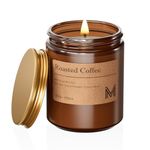 M&SENSE Scented Candles Gifts for Women 200g Natural Soy Wax Candles Long Burning Birthday Candle Roasted Coffee for Birthday Christmas Wedding
