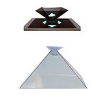 BYUTFA 3D Hologram Projector Py-ramid Mobile Smartphone Hologram 3D Holo- Display Stands Projector Universal