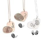 Fingerprint Heart Necklace, Custom 