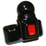 XtremeAuto© Heavy Duty, Tough Rubber, Tow Hitch/Tow ball Cover with Red Safety Reflector. For: Car, Van, 4x4 etc.