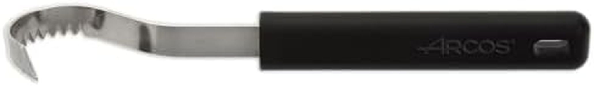 Arcos Gadgets Professionali - Arricia Burro - Acciaio Inossidabile 85 mm - Manico Polipropilene Colore Nero