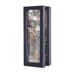 Freezing point Shadow Box Frame 5x12.5 Shadow Box Pin Display Case Cabinet Picture Frame with Linen Back Memorabilia Awards Medals Bouquet Badge Wedding Memory Box for Keepsakes Black Small Narrow