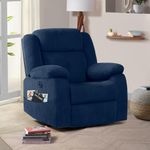 Sleepyhead RX7 - Single Seater Fabric Motorized Recliner (Berry Blue)