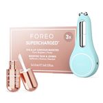 FOREO A Wink 'n' a Smile Bundle - BEAR 2 eyes & lips Smoothing Device + FOREO SUPERCHARGED Eye & Lip Contour Booster Serum 3x3.5ml - Dark Circles Under Eye and Lip Plumper Device