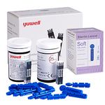 yuwell Blood Glucose Test Strips and Lancets for Model 582&710 Only x 50pcs (Diabets Test Strips for yuwell Blood Glucose Meter 582&710 Only)