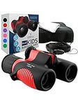 Binoculars for Kids High Resolution 8x21 - Red Compact High Power Kids Binoculars for Bird Watching, Hiking, Hunting, Outdoor Games, Spy and Camping Gear, Learning, Outside Play, Boys, Girls