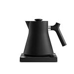 Fellow Corvo EKG Electric Tea Kettle - Pour Over Coffee and Tea Pot - Quick Heating Kettles for Boiling Water - Temperature Control and Built-In Brew Timer - Matte Black - 0.9 Liter