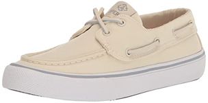 Sperry Men's Bahama Ii Seacycled Boat Shoe, Ivory, 9 UK