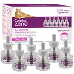 Comfort Zone Cat Calming Diffuser Refill, 48 ml-6 Pack, 180 Day Use